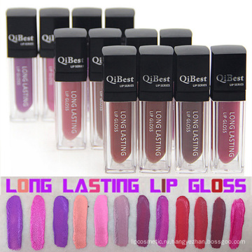 2015 Новый бренд стойкого блеска для губ Qibest Long Lasting Lip Gloss